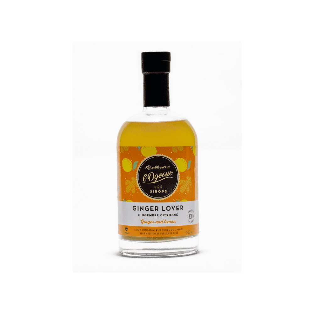 Sirop Ginger Lover | LES PETITS POTS DE L'OGOOUÉ 500ml Sirop Ginger Lover | LES PETITS POTS DE L'OGOOUÉ 500ml