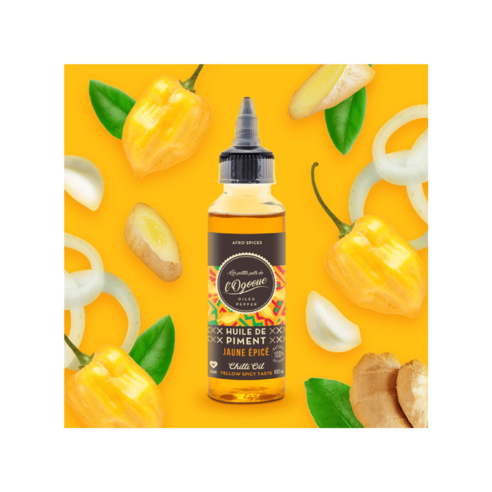 Huile de piment jaune épicée | LES PETITS POTS DE L'OGOOUÉ 100ml