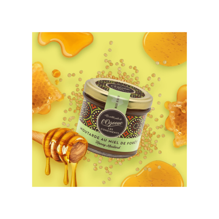 Moutarde au miel de forêt | LES PETITS POTS DE L'OGOOUÉ 120g