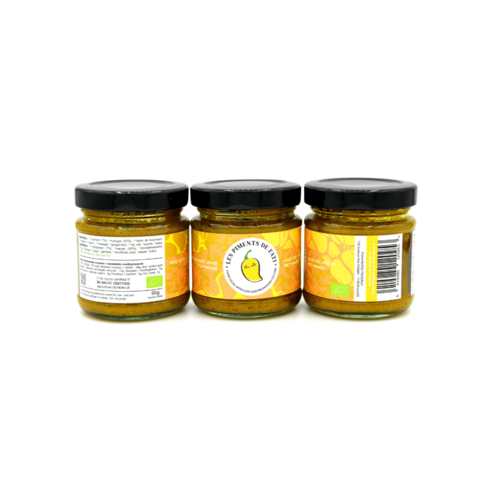 Pâte de piments jaunes mangue et gingembre bio | LES PIMENTS DE FATI 80g