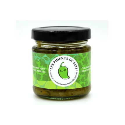Pâte de piments verts crue et acidulée | LES PIMENTS DE FATI 80g