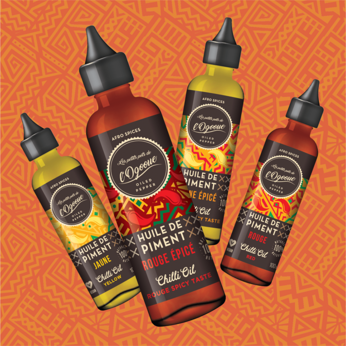 Quatuor d'huiles de piment | LES PETITS POTS DE L'OGOOUÉ 100ml